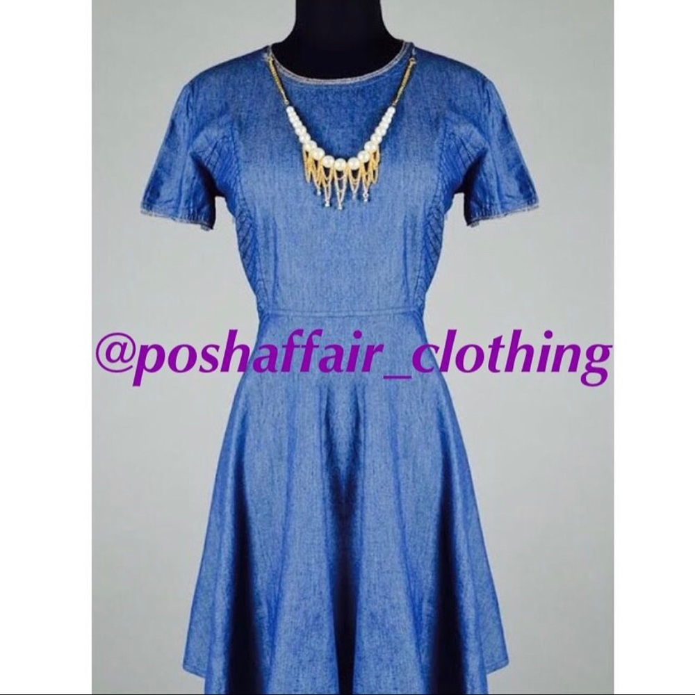 NWT Denim Flirty Fit Dress